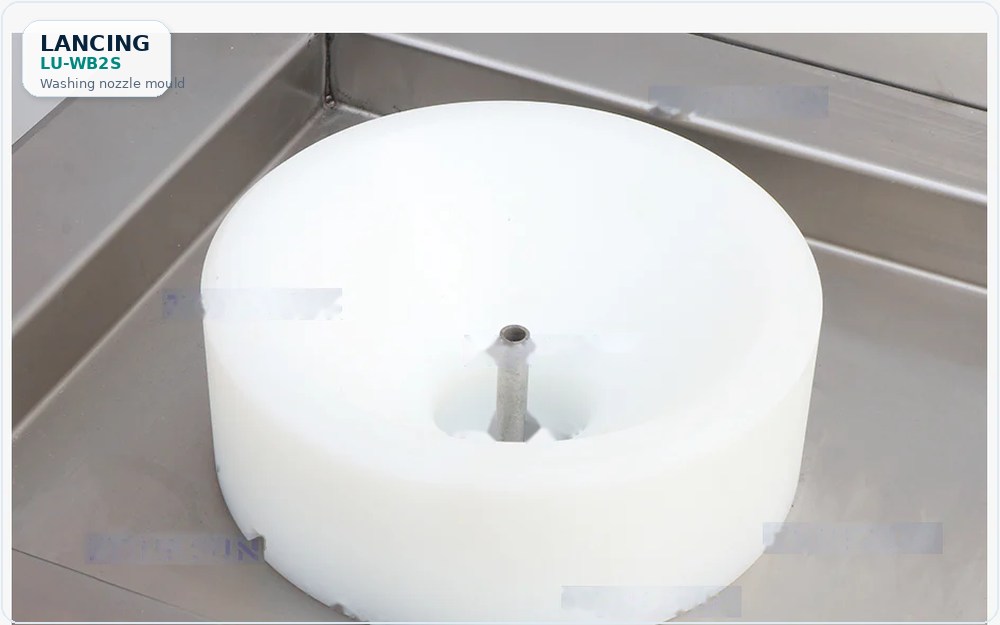 Bottle rinser sample testing guide using Lancing LU bottle rinsing machinery imagery